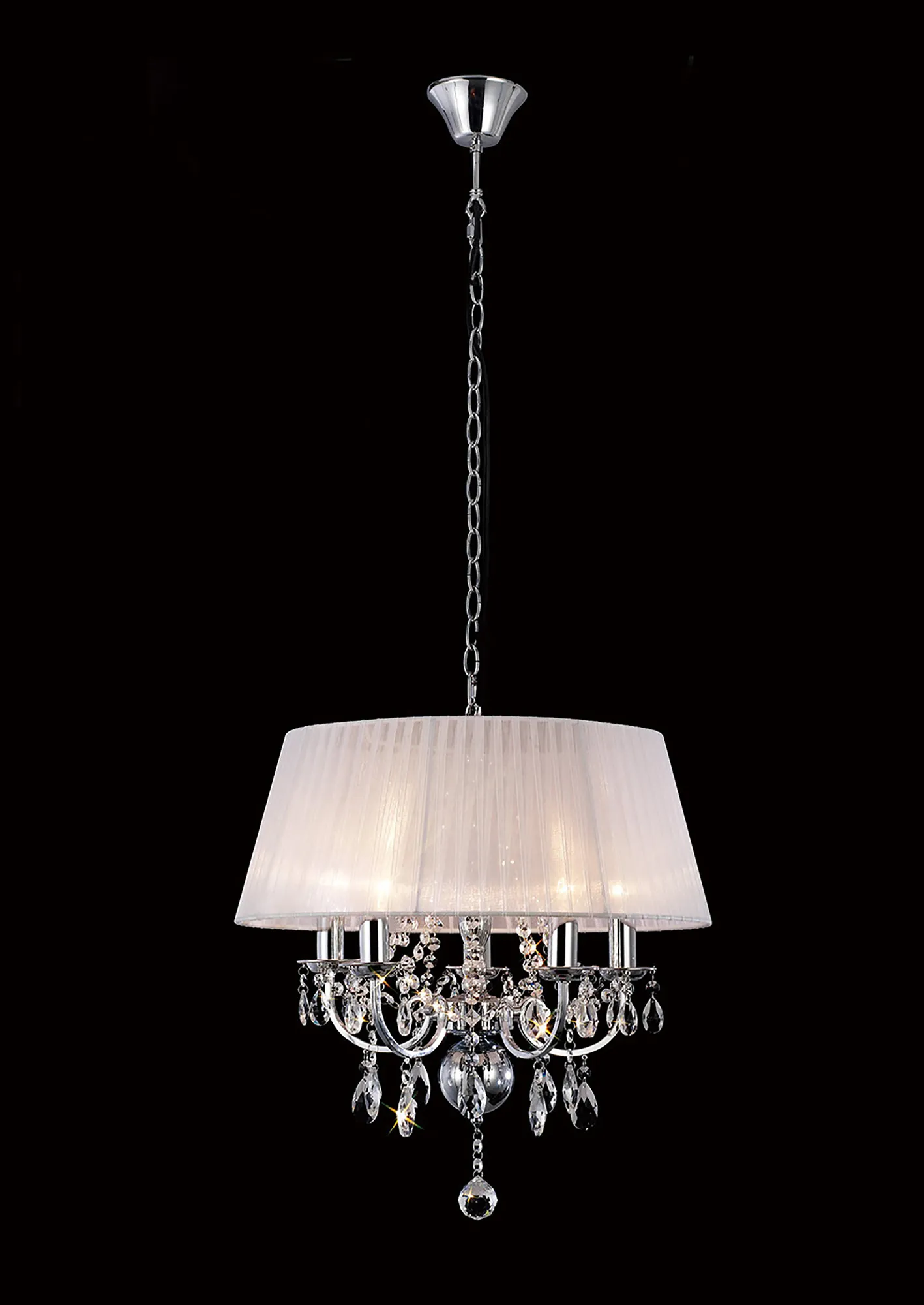 IL30046  Olivia Crystal Pendant 5 Light